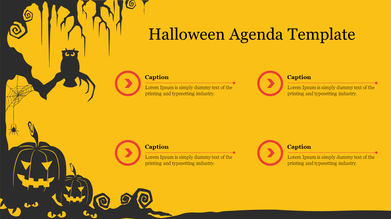 Halloween Agenda Template